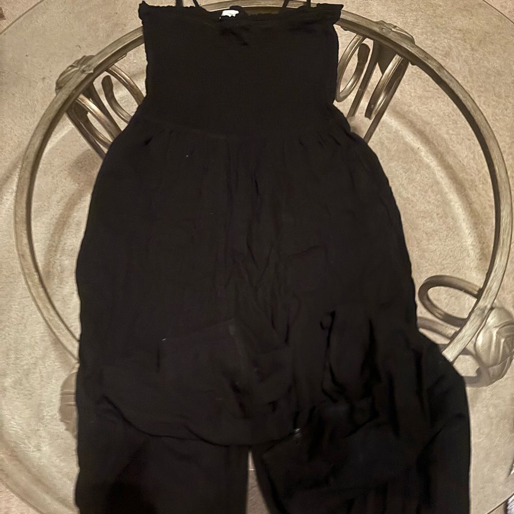 CBrand Black linen jumpsuit